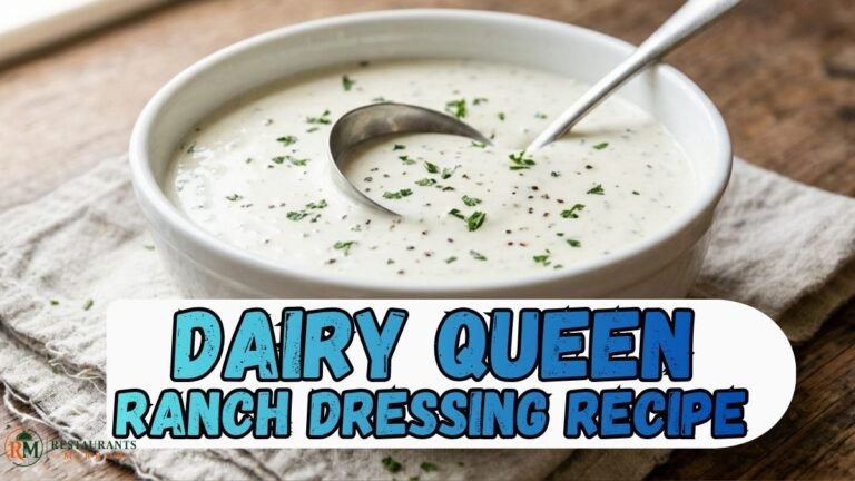 Dairy Queen Ranch Dressing Recipe