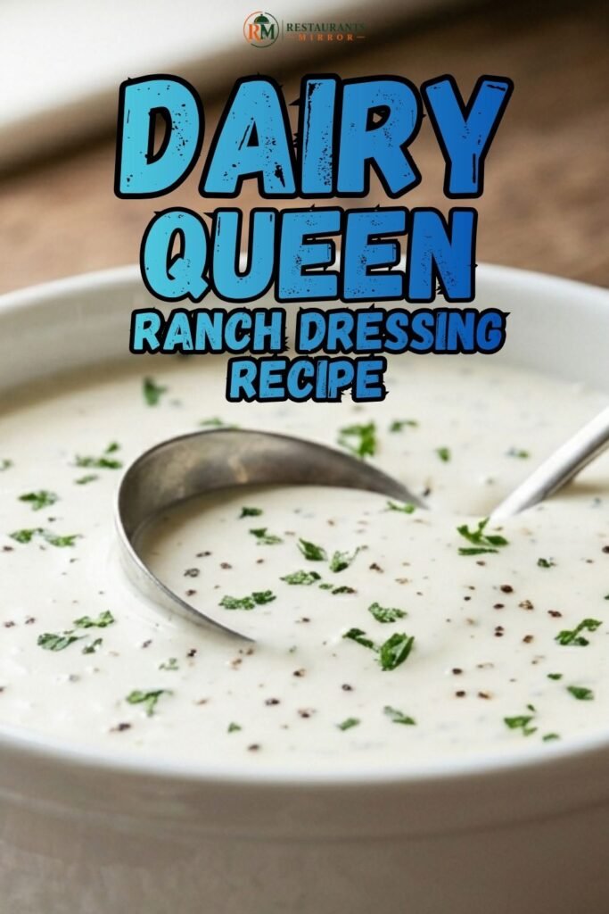 Delicious Dairy Queen  Ranch Dressing