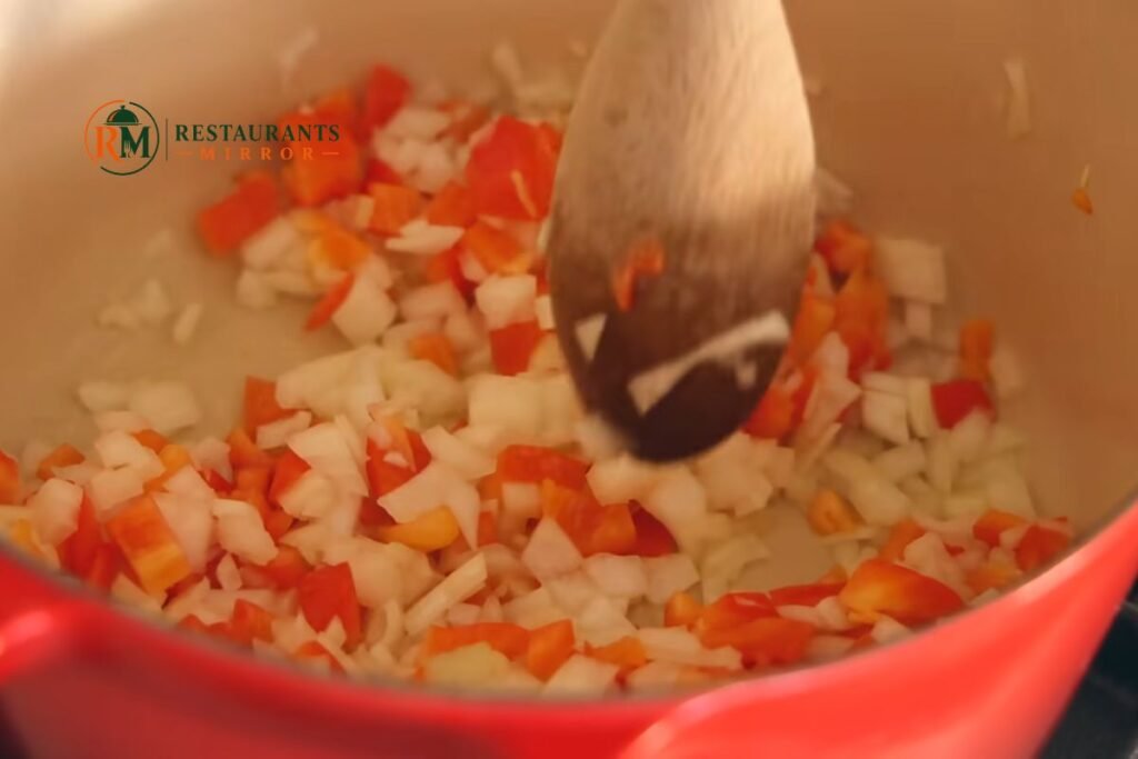 Cook the Onion and Garlic