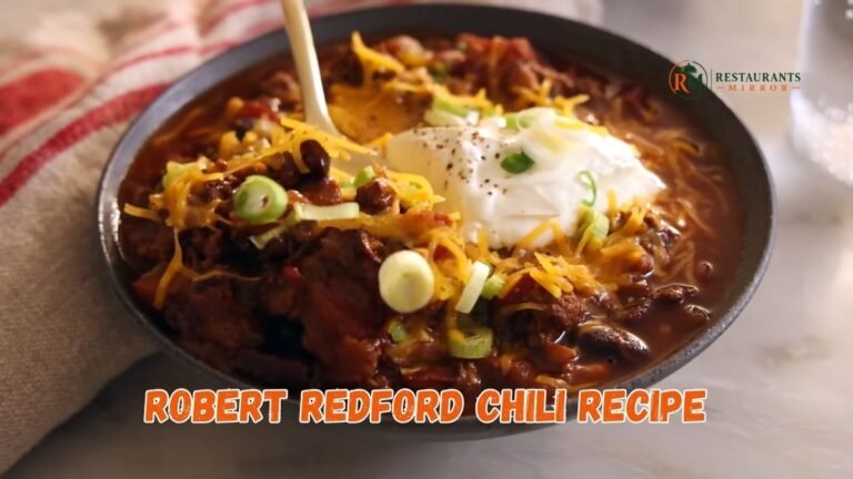 Robert Redford Chili Recipe