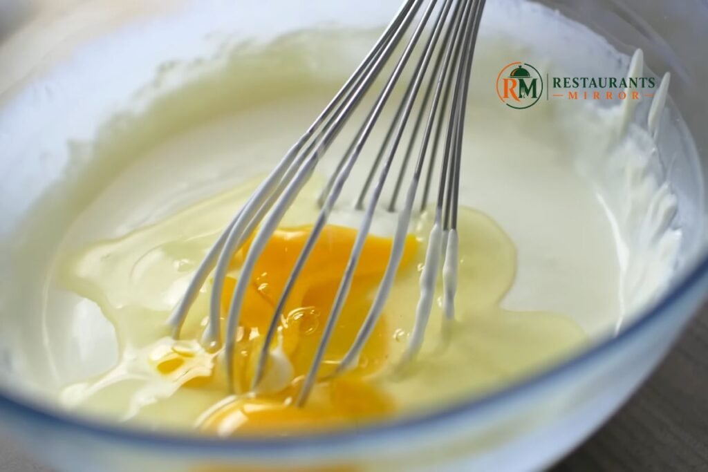 Add the dairy and eggs