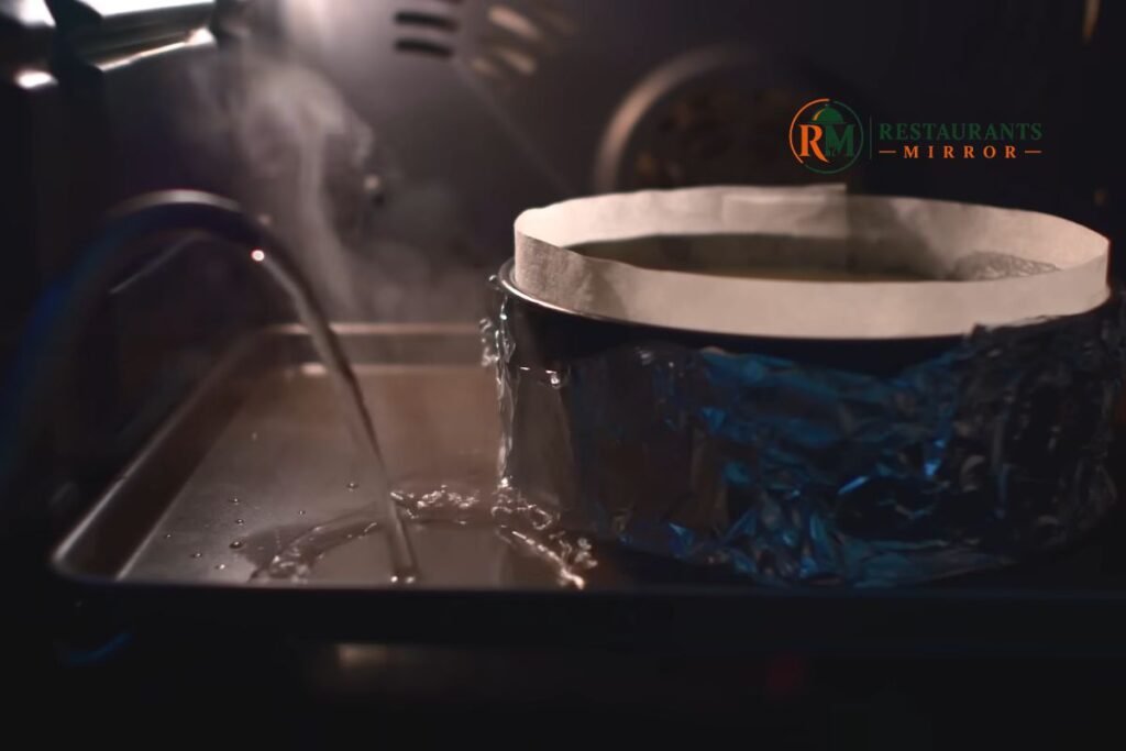 Bake in a water bath